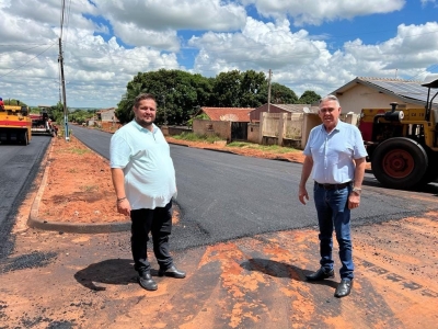 Avenida São Paulo está recebendo a capa em CBUQ