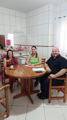 Reunião de planejamento para alinhamento dos cursos a serem disponibilizados para as Mulheres Loandenses por meio da nos