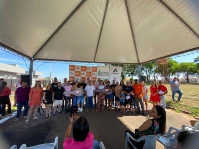 Entregamos mais 14 moradias a nossa população no bairro Esplanada.